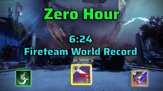 NEW Zero Hour Speedrun in LESS than 7 Minutes 624 Fireteam WR [upl. by Ailema628]