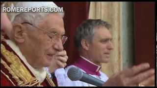 Urbi et Orbi Benedicto XVI felicita la Navidad en 65 idiomas [upl. by Thelma]