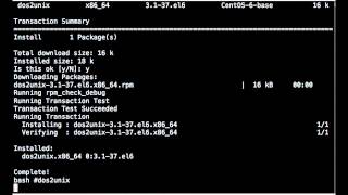 how to install dos2unix in centoslinuxredhat [upl. by Niar]