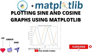 Plotting Sine and Cosine Graphs Using Matplotlib in Python  Matplotlib Tutorial  Python Tutorial [upl. by Marna]