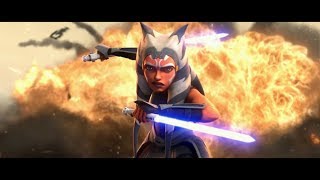 Ahsoka vs Mandalorian Warriors  Star Wars The Clone Wars  Season 7 Episode 9 [upl. by Eanom25]