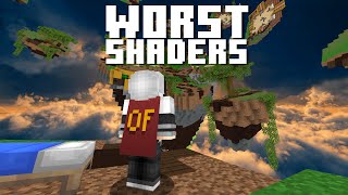 Top 3 WORST Shaders for BEDWARS  189 PVP [upl. by Irwinn]