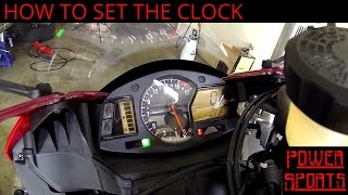 How To Set The Clock On A Honda CBR600RR [upl. by Naomi]