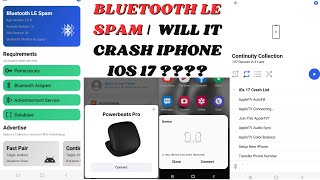 Bluetooth LE Spam Latest Update How to Spoof from Android to Android amp iOS  windows amp Lovespouse [upl. by Esilrahc]