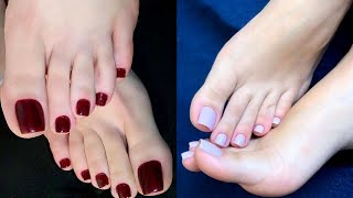 Most stunning and elegant toe nails art design ideas💡 Latest pedicure colors for women 2024 [upl. by Eendyc]