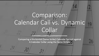 Comparison Calendar Call vs Dynamic Collar [upl. by Kcajyllib]