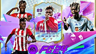 THE SPANISH WONDERKID🇪🇸✨️  89 RATED FUTURE STARS NICO WILLIAMS PLAYER REVIEW  EAFC 24 [upl. by Nodnelg875]