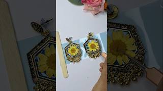 Resin Earings ✨️ 💕 diy earrings resinearrings resinjewellery viralshort shorts [upl. by Yevrah]