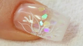 Beginners UV Gel Nail with a Tip and Overlay Tutorial [upl. by Aigneis]