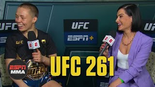 Rose Namajunas gets a shoutout from NFL players after knocking out Zhang Weili  UFC 261  ESPN MMA [upl. by Efron]