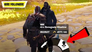 How to HIRE in Fortnite 2023  Hire fortnite NPC  Hire follower fortnite [upl. by Nahtiek]