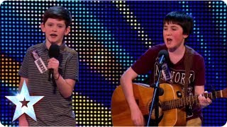 Introducing Jack and Cormac Little Talks big talent  Britains Got Talent 2013 [upl. by Lertnek]