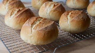 Brötchen Backen Rezept  Baking German Bread Rolls Recipe  ENG SUBS [upl. by Casie]