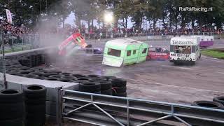 Caravan race NNO Ter Apel Autocrossdag 2021  RaRaRacing Autosport oval speedway caravan cross [upl. by Blase5]