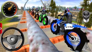 Impossible Motorcycles Stunts Driving  Dirt Bikes Racing Video Games 1  Android  IOS gameplay [upl. by Puduns90]