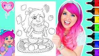 Coloring Kimmi The Clown New Coloring Book Fruit Coloring Page  Ohuhu Art Markers [upl. by Wetzel981]