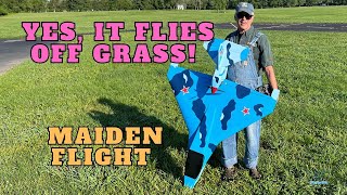 HUGE  BalsaUSA Northstar maiden flight off grass [upl. by Owena980]