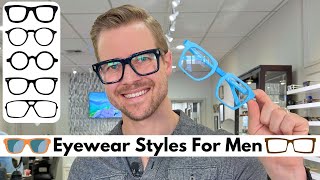 Selecting Glasses For Men  Choosing Shape Color and Style [upl. by Vergos]