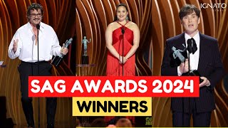 SAG AWARDS 2024 WINNERS  GANADORES [upl. by Middendorf]