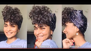 Satin Scarf Tutorial  Protect Your Curls [upl. by Booze428]