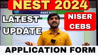 NEST 2024 Application form Latest Update  NISER amp CEBS Admission 2024 niser cebs IATIISER 2024 [upl. by Abelard109]