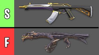 NEW COMPLETE Vandal Skins Tier List in Valorant [upl. by Jari513]