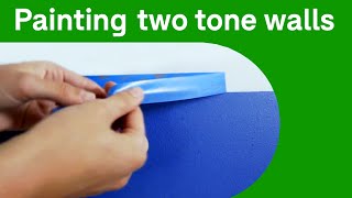 How to paint a two tone wall  Domain [upl. by Mariejeanne]