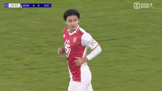 Takumi Minamino GoalMonaco vs Crvena zvezda51 All Goals and Extended Highlights [upl. by Nare]