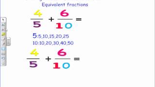 5th Grade  Common Denominators of Fractions Video [upl. by Thynne]