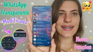 WHATSAPP TRANSPARENTE MODIFICADO ATUALIZADO Como instalar Novas funções Camily Balbo [upl. by Caneghem679]