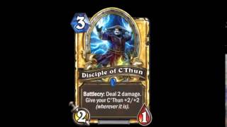 Disciple of CThun Sounds  Hearthstone [upl. by Htebesile610]