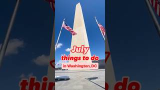 Things to do in WashingtonDC this July ☀️ Only1DC DC VisitDC [upl. by Aryamo608]