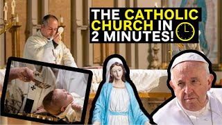 The Catholic Church Explained in 2 Minutes [upl. by Ilera]