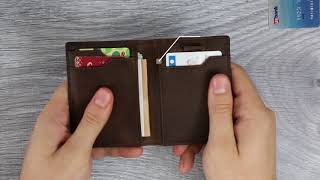 5S Wallet Review  RFID Blocking front pocket minimalist mens travel wallet Funded on Kickstarter [upl. by Annavaig509]