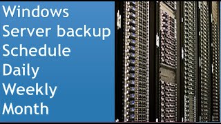 windows server backup and restore  windows server backup schedule weekly [upl. by Aerdied75]