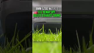 BMW 520d N47 F11 Ecu Remap  dpf delete exhaust sound [upl. by Naujd]