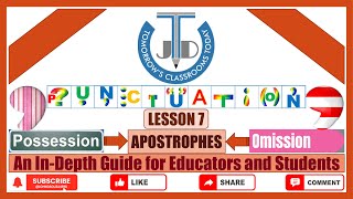 Apostrophes Indicating Possession and Omission [upl. by Shanon]