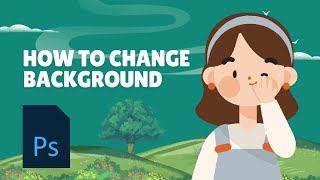 How to Change the Background in Photoshop  Beginner Tutorial [upl. by Assin]