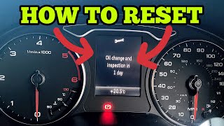 Audi A3 8v 2013  2020 Oil Service and Interval Inspection Reset DIY [upl. by Gautious]