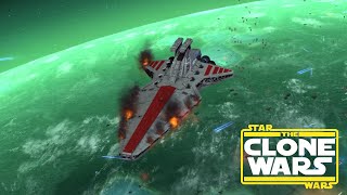 Epic Star Wars Empire at War Space Battles  Massive Cinematic Clone Wars Battle [upl. by Nnylatsyrk]