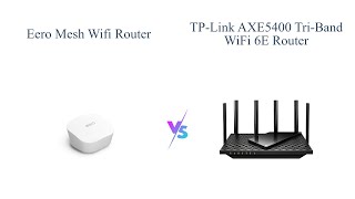 Amazon eero vs TPLink AXE5400 TriBand WiFi 6E Router 📶⚔️ [upl. by Sorel535]