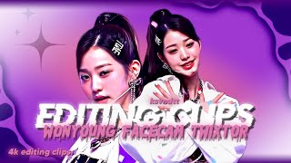 Wonyoung facecam Twixtor 4k editing clips [upl. by Paver]