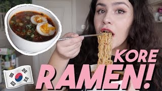 ACILI KORE RAMENİ RAMYEON 라면 NASIL YAPILIR Acılı Ramen Tarifi [upl. by Brandie]