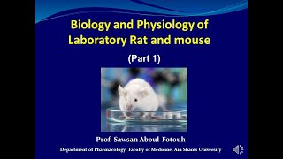 Biology and Physiology of Laboratory Rat and Mouse Part1 Prof Sawsan AboulFotouh [upl. by Michele]