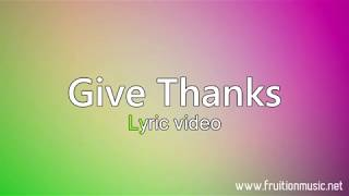 Give Thanks Low Key Instrumental with Lyrics [upl. by Nycila]