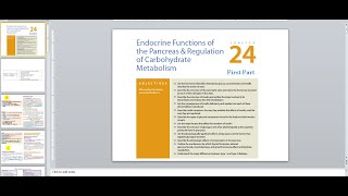 Endocrine function of pancreas Physiology II Ganong Chapter 24 [upl. by Nidorf]