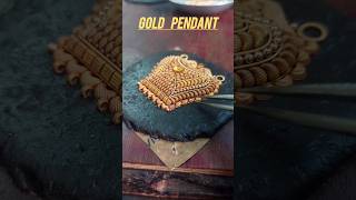 Gold pendant making video hallmark 916 22kt jewellery kartickmondalgold shorts [upl. by Ramad]