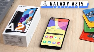 Samsung Galaxy A21s Unboxing 8nm Exynos 850 Infinity O Quad Cameras [upl. by Eanom911]