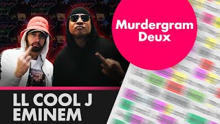 LL Cool J ft EMINEM  Murdergram Deux  Lyrics Rhymes Highlighted 483 [upl. by Fortunna493]