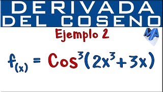 Derivada del Coseno  Ejemplo 2 [upl. by Suiremed]